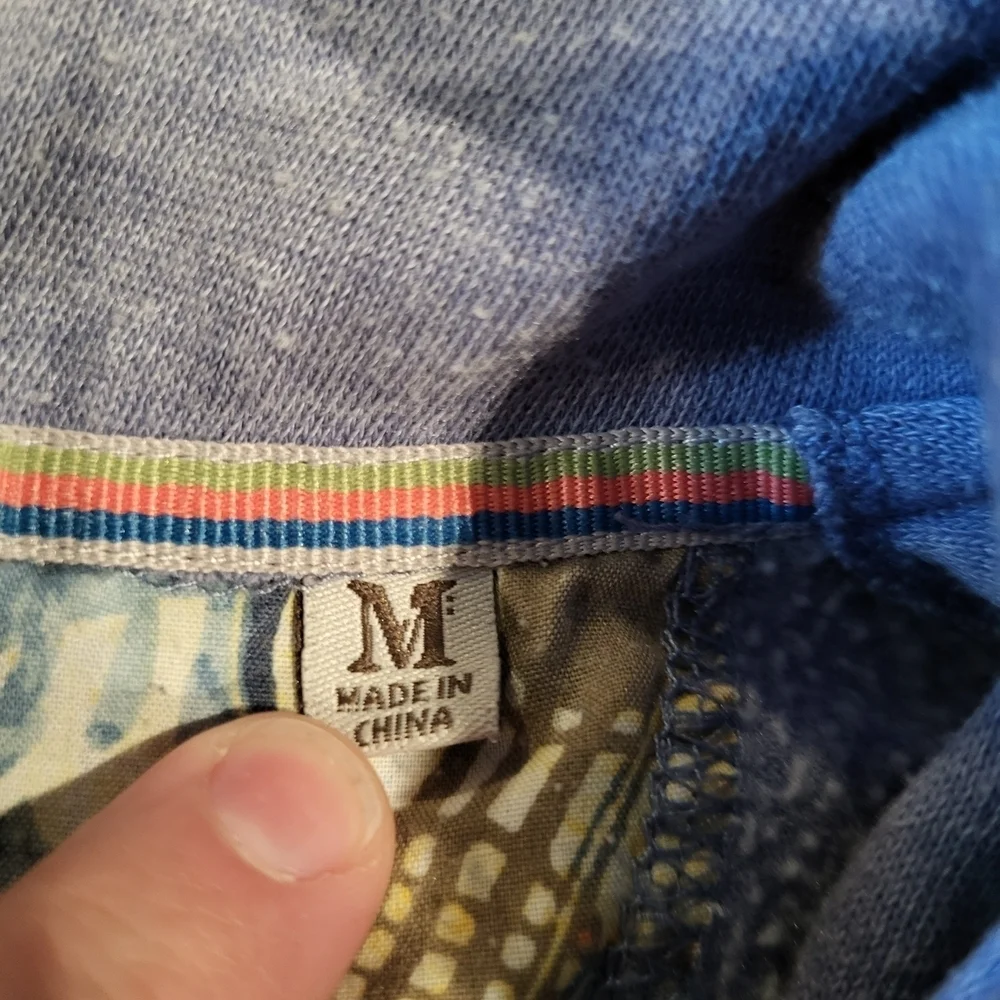 Margaritaville Casual Quarter Zip Pullover Lightweight Sweatshirt Mens Medium